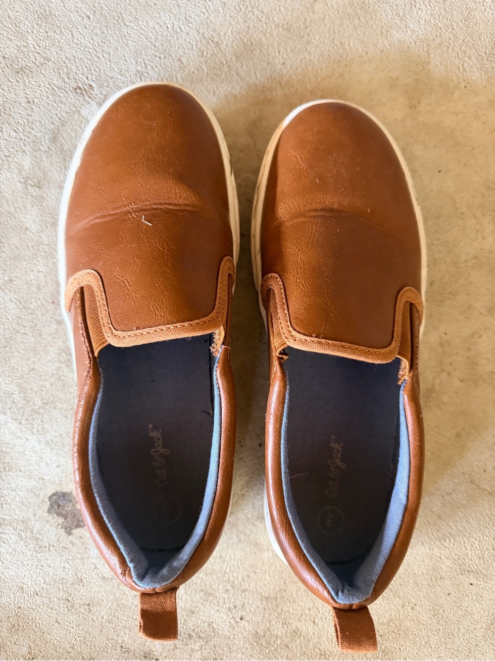 Old Navy Brown Slip-On Kids Dress Shoes